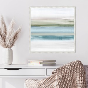 Amanti Art Landscape of Beach Stripes by Luna Mavis Framed Wall Art Print - 1 of 4
