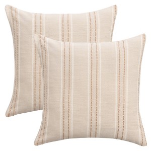 REGALWOVEN Stripe Soft Cozy Decorative Casual Farmhouse Pillow Cases 2 Pcs - 1 of 4