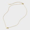 14K Gold Dipped Cubic Zirconia Paw and Heart Slider Pendant Necklace - A New Day™ Gold - 3 of 4