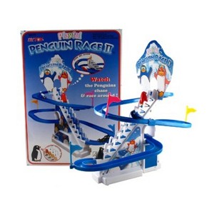 Ready! Set! Play! Link Jolly Penguin Ultimate Ice Race Slide Playset - Blue - 1 of 4