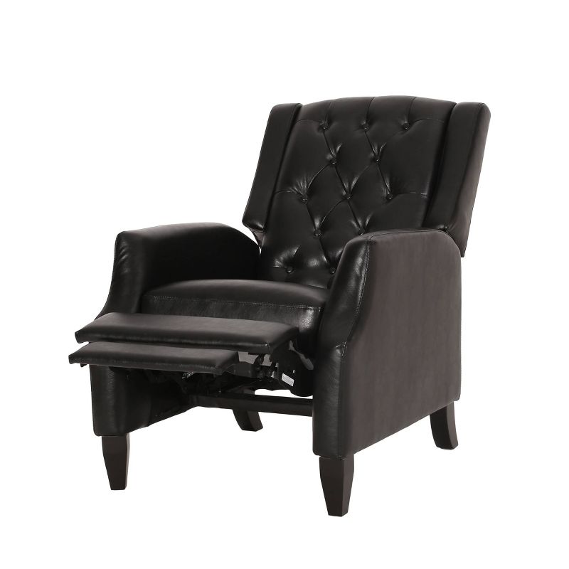 Sadlier Contemporary Faux Leather Tufted Pushback Recliner - Christopher Knight Home, 4 of 14