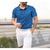 HAPPY BAY Mens Golf Shirts Polo Men Shirt Short Sleeve Dri Fit Polos Men's Moisture Wicking Collar Dress Summer T-Shirts for Men - 4 of 4