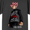 Dragon Ball Super Goku Black Kanji Characters on Charcoal Ground Adult Crew Neck Short Sleeve T-shirt - 2 of 4