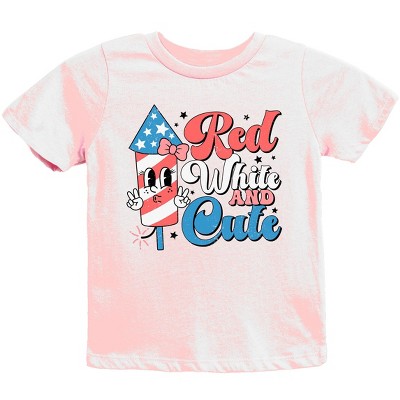 The Juniper Shop Red White and Cute Firework  Youth Short Sleeve Tee