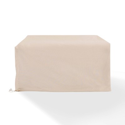 Outdoor Loveseat Furniture Cover - Tan - Crosley: Waterproof Polyester Sofa Protector with Drawstring Closure