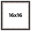 PosterPalooza | Square Simple Silver Picture Frame - UV Acrylic, Foam Board Backing, Hanging Hardware - 2 of 4