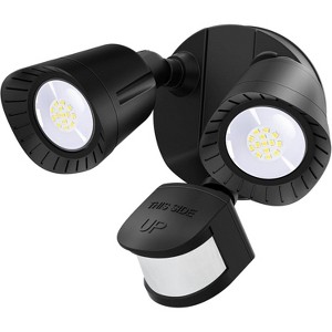 ZAFRO LED Flood Motion Sensor Outdoor Lights, 24W 1800LM 5000K IP54 Waterproof, 5 Lighting Modes, 4 Lighting Durations, 3 Detection Distances,Black. - 1 of 4