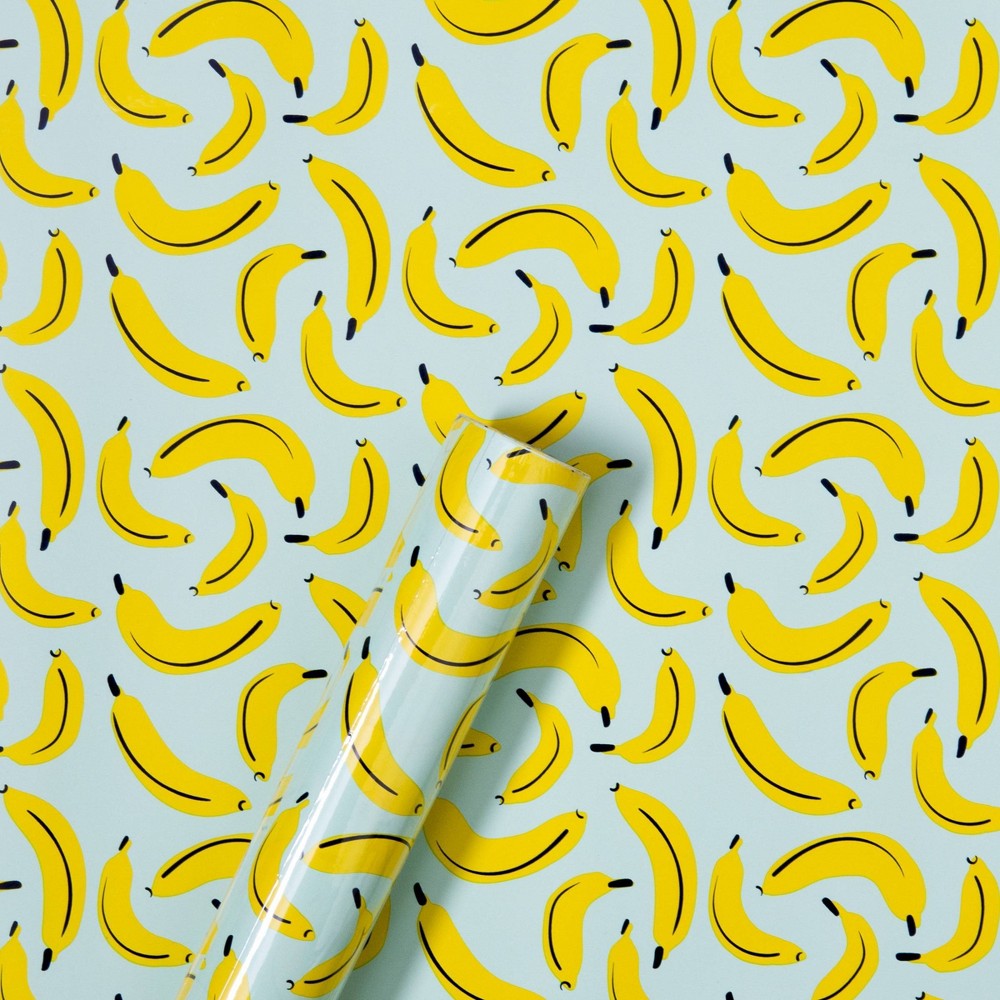 Banana Print Gift Wrap - Spritz, Multi-Colored