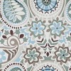 Ellis Curtain Paisley Prism Tailored 3" Rod Pocket Valances for Windows 50" x 15" Latte - 4 of 4