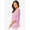 Jessica London Women's Plus Size Crochet Cardigan - 4 of 4