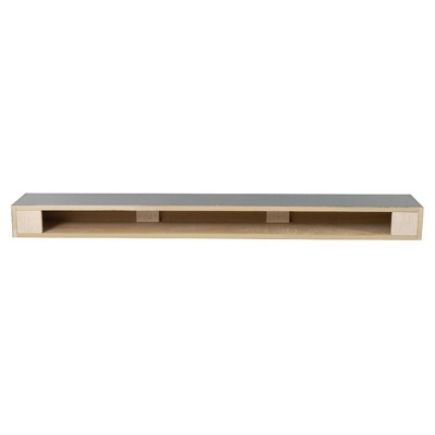 Modern Unfinished Wood 48-Inch Fireplace Mantel Shelf