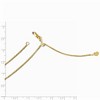 Black Bow Jewelry 1.4mm 14k Yellow Gold Adjustable Solid Wheat Chain Necklace - 2 of 4