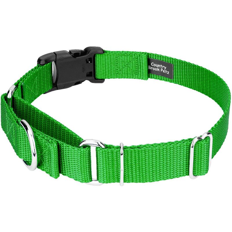 Country Brook Petz Heavy Duty Nylon Martingale Dog Collar with Deluxe Buckle for Adjustable Small Medium Large Breeds - 30+ Vibrant Color Options, 5 of 8