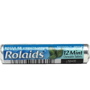 Rolaids Chewable Mints Roll of 12 Tablets (One Roll Only) - 1 of 4