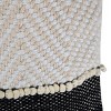 Diamond Pattern Hand Woven 18x18" Outdoor Decorative Throw Pillow with Pulled Yarn Accents - Foreside Home & Garden - 4 of 4