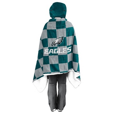 NFL Philadelphia Eagles Youth Bloncho Faux Shearling Wearable Blanket