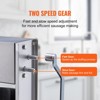 VEVOR Manual Sausage Stuffer, 15 L / 30 LBS Vertical Sausage Machine, Dual-Speed Meat Stuffer, Made of Food-Grade 304 Stainless Steel, Silver - 3 of 4