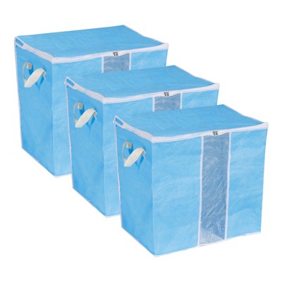 Unique Bargains Storage Bag Organizer with Reinforced Handle Sturdy Zipper