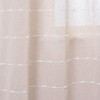 Lush Décor Farmhouse Textured Grommet Sheer Window Curtain Panels Blush 38X84 Set - 2 of 4