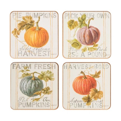 C&F Home Pumpkin Patch Fall Coaster, Set of 4