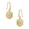 Guili Rhodium and 14K Gold Plated Cubic Zirconia Hook Earrings with Sparkling Details for a Stylish and Elegant Modern Jewelry Collection - 2 of 3