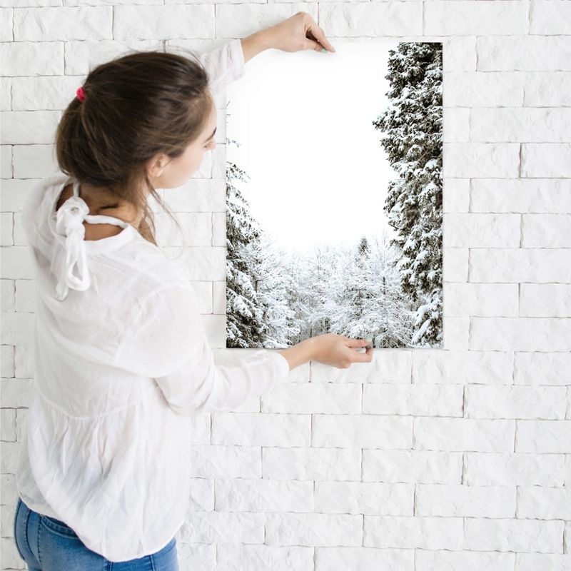 Americanflat Botanical Minimalist Winter In Forest By Tanya Shumkina Poster, 3 of 6