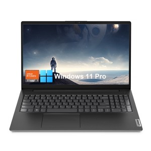 Lenovo V15 Business Laptop, 15.6" FHD, AMD Ryzen 7 7730U, 40GB RAM, 2TB SSD, Num Keypad, HDMI, RJ45, Webcam, Wi-Fi, Win 11 Pro, Black - 1 of 4