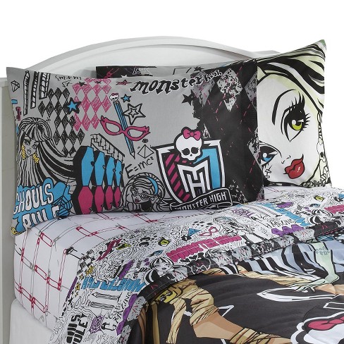 Mattel Dolls Twin Sheet Set The In, Monster High Twin Bedding