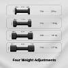 Adjustable Dumbbell Set of 2, 4 in 1 Free Weights Dumbbells Set for Women, Hand Weights for Women at Home, Each 2lb 3lb 4lb 5lb with TPU Soft Rubber H - 4 of 4