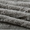 Lyngins Arctic Faux Fur Checkerboard Comforter Set, Hypoallergenic Bedding Set with Matching Shams, Oeko-Tex Certified, Twin Size Quilt Bedding Set - 4 of 4
