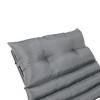 FURNIinspire Outdoor Seat Cushions 2pcs Waterproof Chaise Lounge Cushion Replacement, Breathable Outdoor Cushion Set, Gray, 76"*23.61"*2.36" - 2 of 4