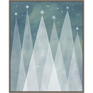 Amanti Art Mod Evergreens II by Grace Popp Canvas Wall Art Print Framed 23-in. x 28-in. - 1 of 4