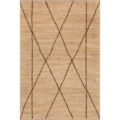 Nuloom Calanthe Abstract Geometric Jute Indoor Area Rug