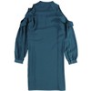 bar III Womens Cold Shoulder Shirt Dress, Blue, Large - 2 of 2
