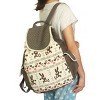 Slickblue Colorful Funny Life Fabric Art Backpack, Machine Washable, Outdoor Daypack, Cute, Gray - 4 of 4