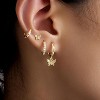 Small Gold Huggie Hoop Earrings Set for Women Men Hypoallergenic 14K Plated Stack Cartilage Earrings, Multiple Piercing - 3 of 4