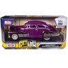 1948 Chevrolet Aerosedan Fleetside Lowrider Purple Metallic and Dark Purple Met. Two-Tone 1/24 Diecast Model Car by Motormax - 3 of 3