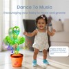 Etokfoks Dancing Talking Cactus Plush Toy 1 Piece Repeats Speech Sings 50 Songs Plays Music Lights Up Volume Adjustable for Kids Gift - 4 of 4