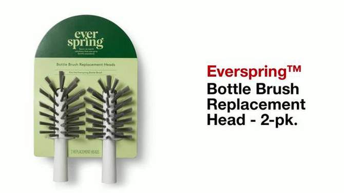 Bottle Brush Replacement Head - 2ct - Everspring&#8482;, 2 of 5, play video