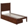 AFI Furnishings NoHo Platform Bed T with Drawers AW - 4 of 4