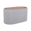 APRILSOUL Storage Ottoman with Reversible Wooden Tray Top - 4 of 4