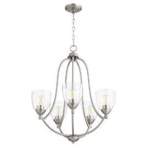 Quorum Lighting Barkley 5 - Light Chandelier in  Satin Nickel - 1 of 1