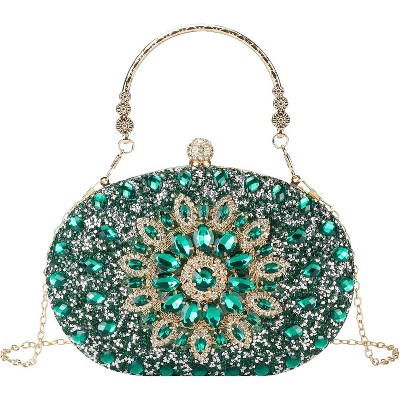 Rhinestone Evening Clutch Purses Evening Weddings,Party Purses Crystal Diamond Glitter Sparkly Handbag