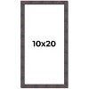 PosterPalooza | Panoramic Slim Profile Brown Picture Frame - UV Acrylic, Foam Board Backing, Hanging Hardware - 2 of 4