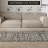 coucheta Washable Area Rug, Vintage Distressed Hallway Floor Carpet, Non-Slip Non-Shedding Soft Bedside Rug, Low Pile Foldable Print Rug - 2 of 4