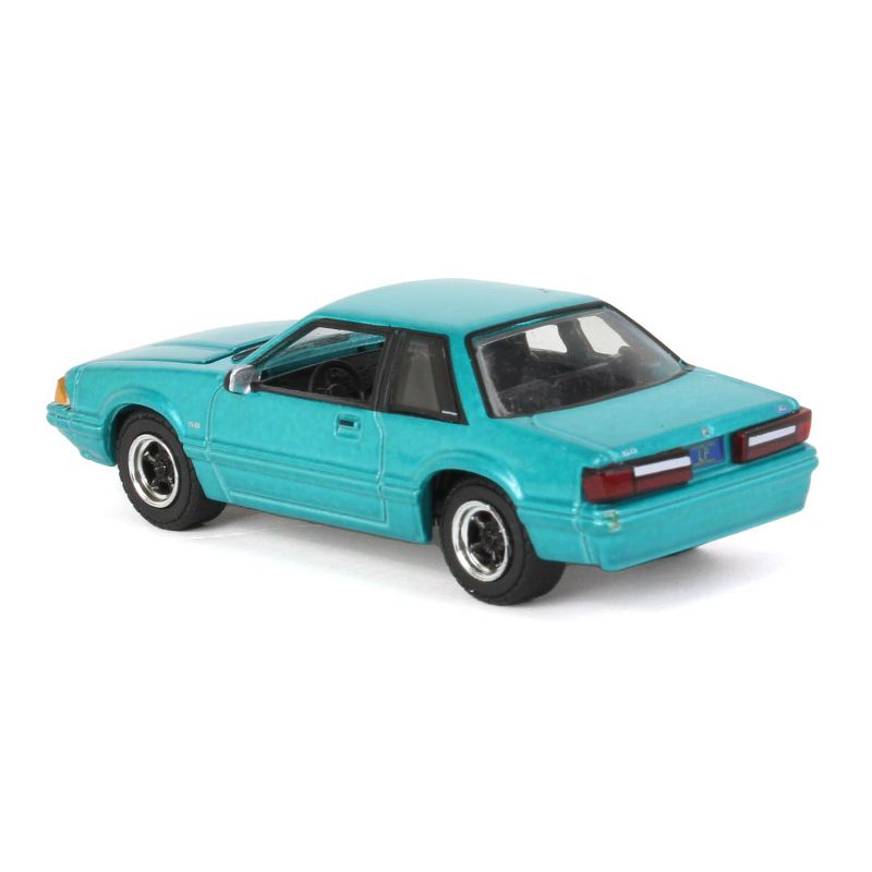 Greenlight 1/64 1991 Ford Mustang 5.0 Calypso Green Coupe 51502, 4 of 7