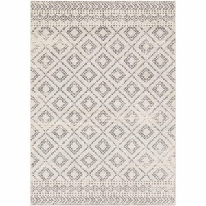 Hauteloom Webb White Charcoal Trellis Area Rug - 1 of 4