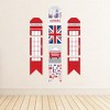 Big Dot of Happiness Cheerio, London - Hanging Vertical Paper Door Banners - British UK Party Wall Decoration Kit - Indoor Door Decor - 3 of 4
