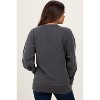 Pinkblush Black Vintage Wash French Terry Maternity Pullover - 4 of 4