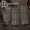 Black Check Button Loop Tea Towel Set of 3 - 4 of 4